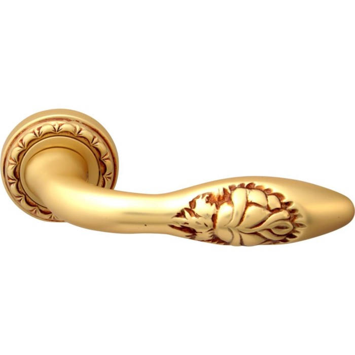 Дверная ручка на розетке Melodia 243 D Rosa Французское золото