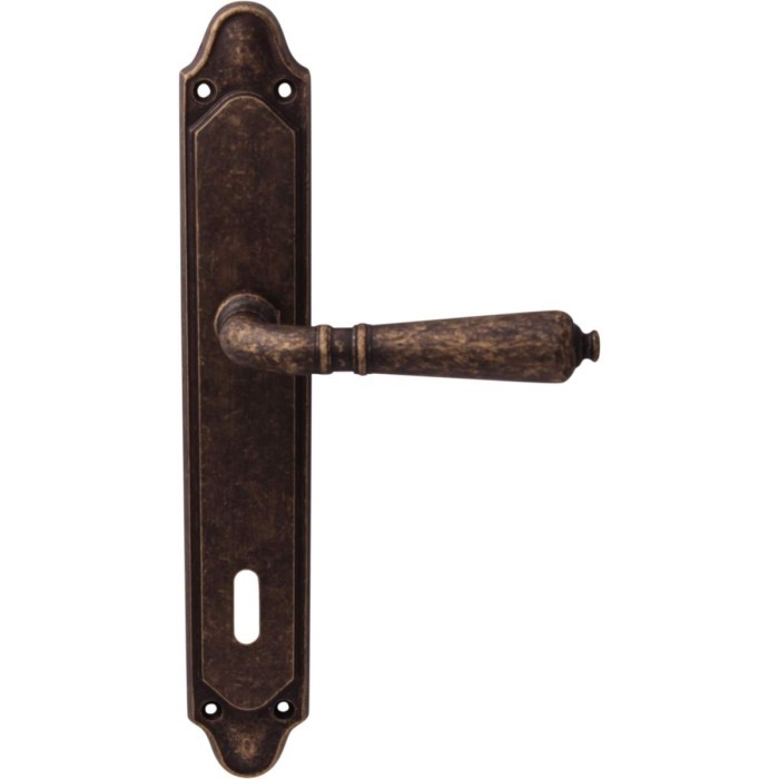 Дверная ручка на планке Melodia 130/158 Cab Antik Античная бронза