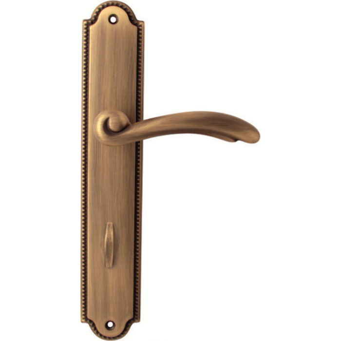 Дверная ручка на планке Melodia 458/458 Firenze Wc Матовая бронза