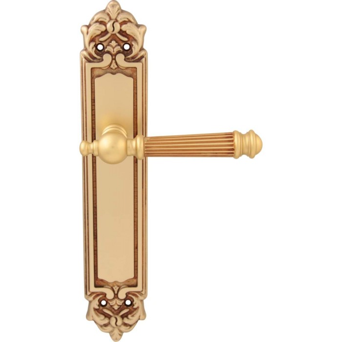 Дверная ручка на планке Melodia 102/229 Pass Veronica Французское золото