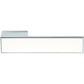 ручка на розетке Forme Дверная ручка на розетке Icon 302 Полированный хром с вставкой белая