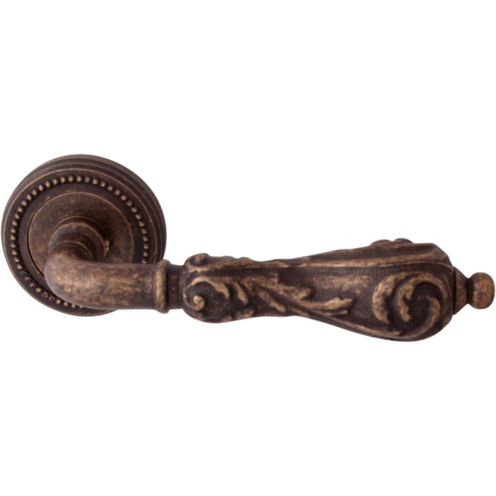Дверная ручка на розетке Melodia 229 50L Libra Античная бронза
