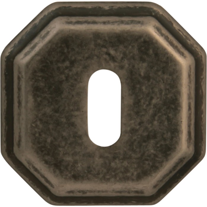 Накладка под кабинетный ключ Forme Cab квадратная RAT Античное серебро