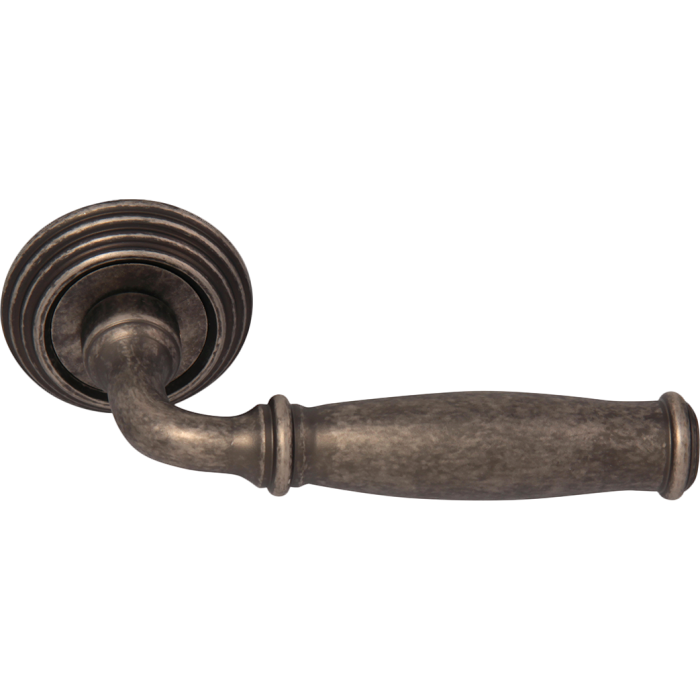 Дверная ручка на розетке Melodia 266 P Isabel Античное серебро