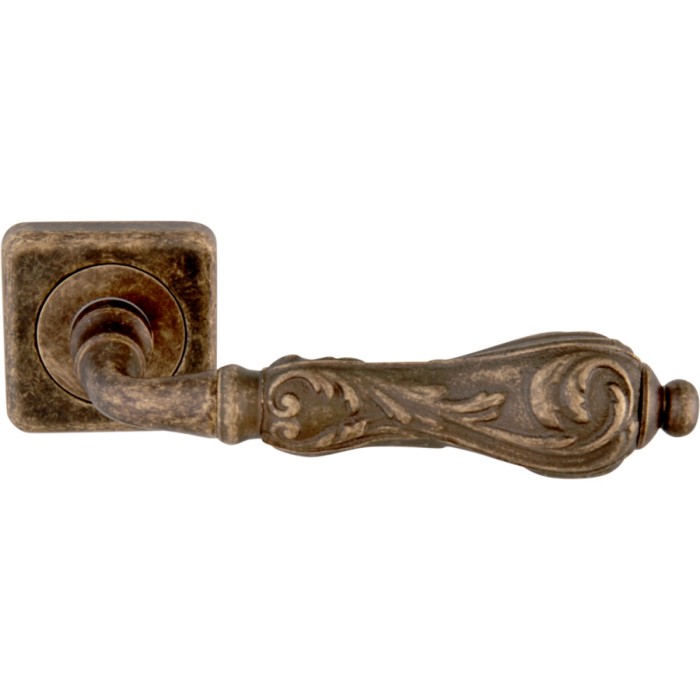 Дверная ручка на розетке Melodia 229 Z1 Libra Античная бронза