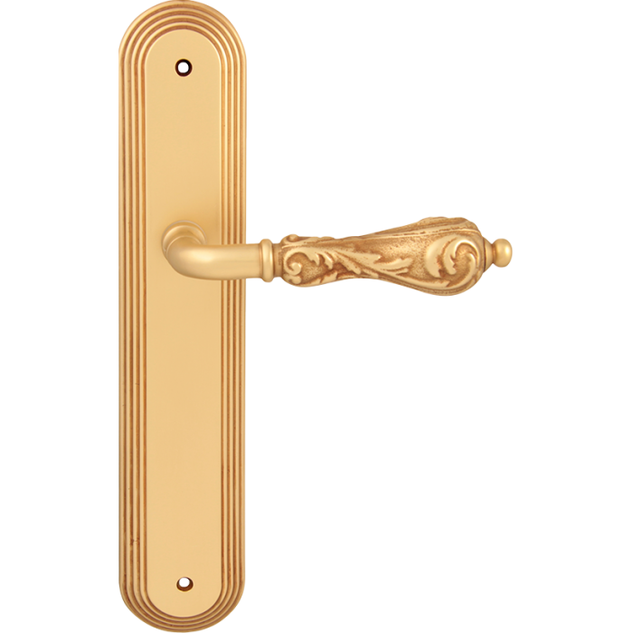 Дверная ручка на планке Melodia 229 Pass/P 235 Libra золото французское