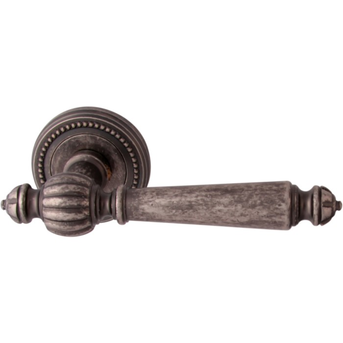 Дверная ручка на розетке Melodia 235L Mirella Античное серебро