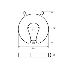 Фиксатор для дверей PALLADIUM BS 46.35