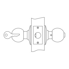 Ручка защелка Palladium 607 SB ET