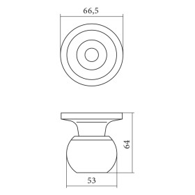 Ручка защелка Palladium 607 SB ET