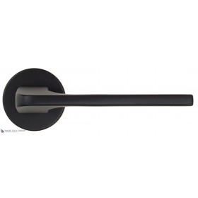Дверная ручка на круглом основании Fratelli Cattini BOSTON 7FS-NM матовый черный