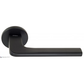 Дверная ручка на круглом основании Fratelli Cattini BOSTON 7FS-NM матовый черный
