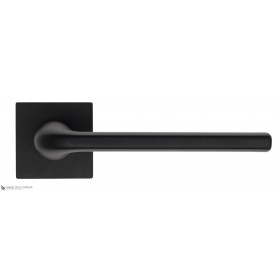 Дверная ручка на квадратном основании Fratelli Cattini LINEA 8-NM матовый черный