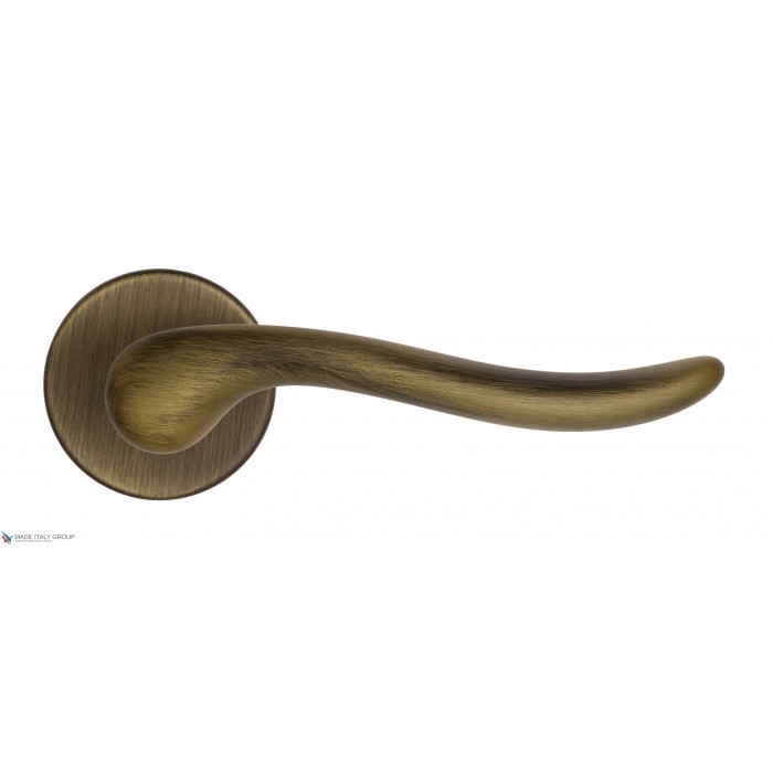 Дверная ручка на круглом основании Fratelli Cattini MAYA 7-BY матовая бронза