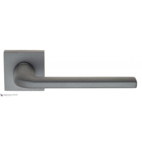 Дверная ручка на квадратном основании Fratelli Cattini LINEA 8-GA антрацит серый