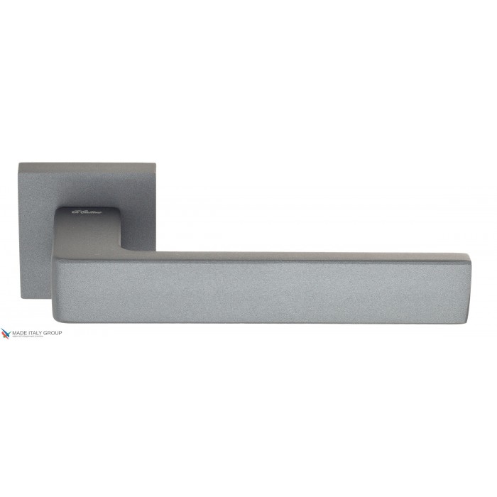 Дверная ручка на квадратном основании Fratelli Cattini BOOM 8-GA антрацит серый