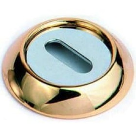 Накладка круглая под флажковый ключ SILLUR OB P.GOLD золото