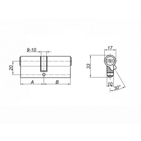 Цилиндровый механизм Palladium ZN 80 C ET CP