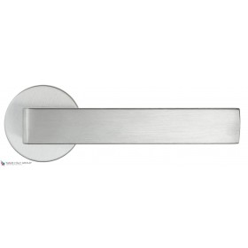 Дверная ручка на круглом основании Fratelli Cattini BOOM 7FS-CS матовый хром