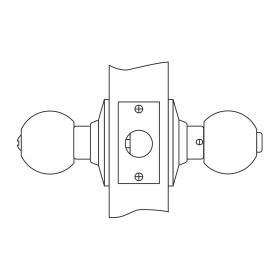 Ручка защелка Palladium 607 CP BK