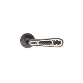 Дверная ручка Archie Genesis Alivio черненое серебро/эмаль