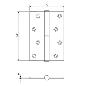 Palladium Петля дверная N 613-4