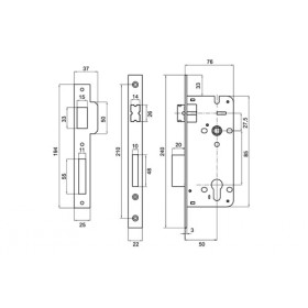 Корпус замка Palladium 185-1 CP