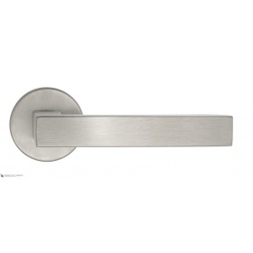 Дверная ручка на круглом основании Fratelli Cattini HAMMER 7-CS матовый хром