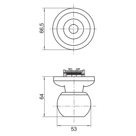 Ручка защелка Palladium 609 AC ET