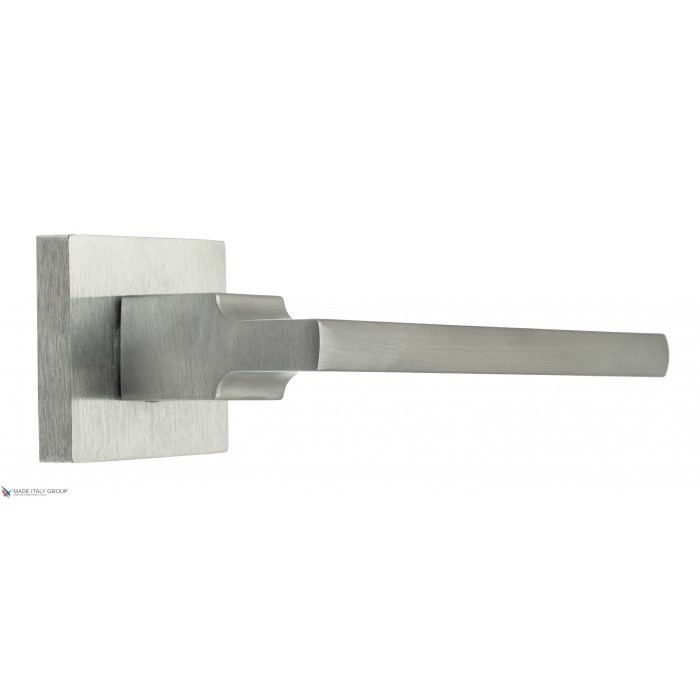 Дверная ручка на квадратном основании Fratelli Cattini SLIM 8-CS матовый хром