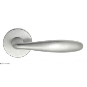 Дверная ручка на круглом основании Fratelli Cattini DROP 7-CS матовый хром