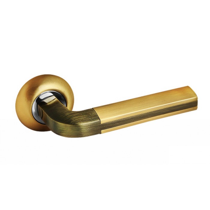 Дверная ручка Palidore 96 SB/BB матовое золото / бронза