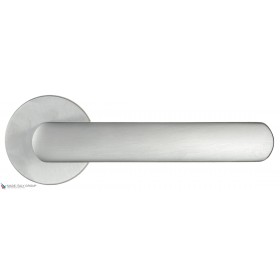 Дверная ручка на круглом основании Fratelli Cattini NEVADA 7FS-CS матовый хром