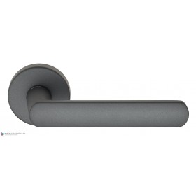 Дверная ручка на круглом основании Fratelli Cattini NEVADA 7-GA антрацит серый
