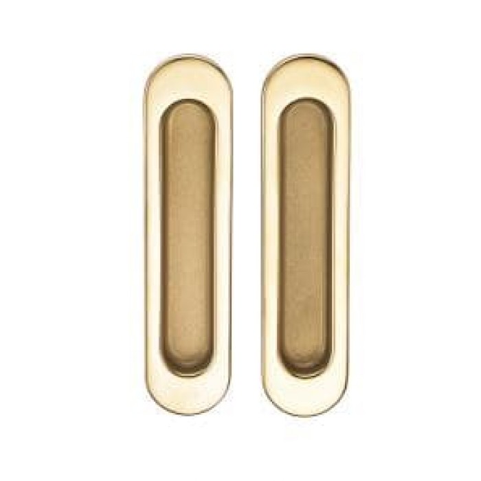 Ручка для раздвижных дверей и шкафов-купе без механизмов SILLUR A-K05-V0 P.GOLD/S.GOLD золото/матовое золото