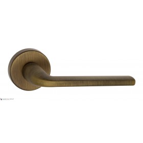 Дверная ручка на круглом основании Fratelli Cattini LINEA 7-BY матовая бронза