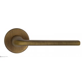 Дверная ручка на круглом основании Fratelli Cattini LINEA 7-BY матовая бронза