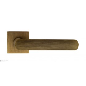 Дверная ручка на квадратном основании Fratelli Cattini NEVADA 8-BY матовая бронза