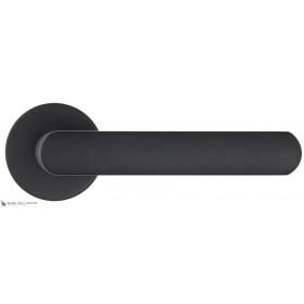 Дверная ручка на круглом основании Fratelli Cattini NEVADA 7FS-NM матовый черный