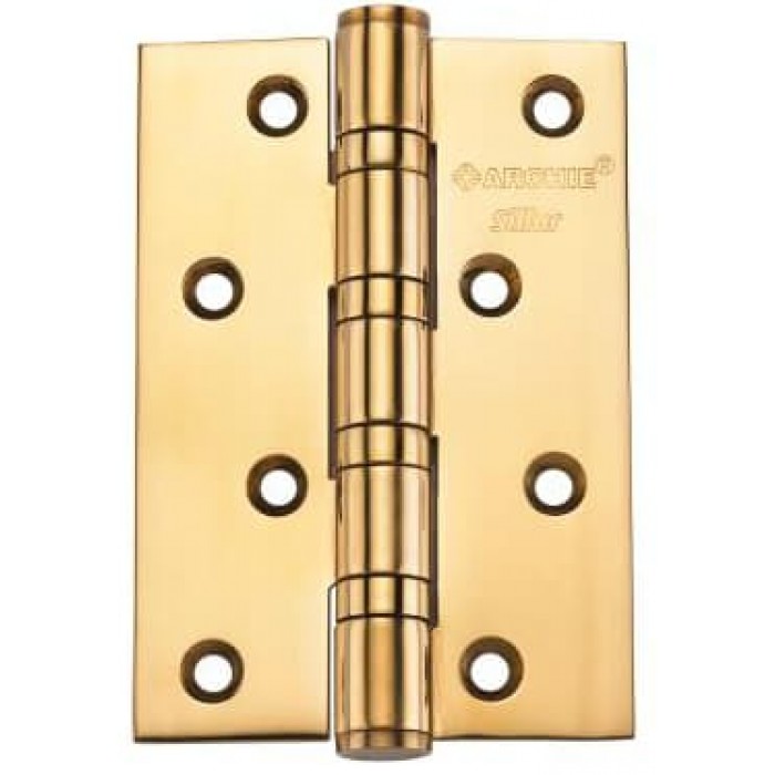 Дверные петли SILLUR A010-C 100X70X3-4BB P.GOLD универсальные, 4 подшипника, золото