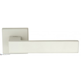 Дверная ручка на квадратном основании Fratelli Cattini BOOM DIY 8-BI матовый белый