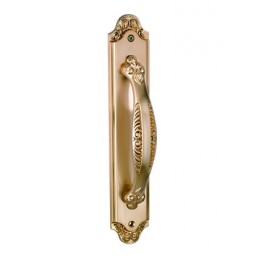 Ручка дверная на длинной планке Archie Genesis ACANTO S. GOLD (PL) Матовое золото