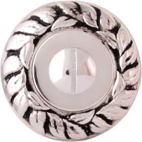 Завертка сантехническая Class WC Rose 60 мм Серебро 925 + черный