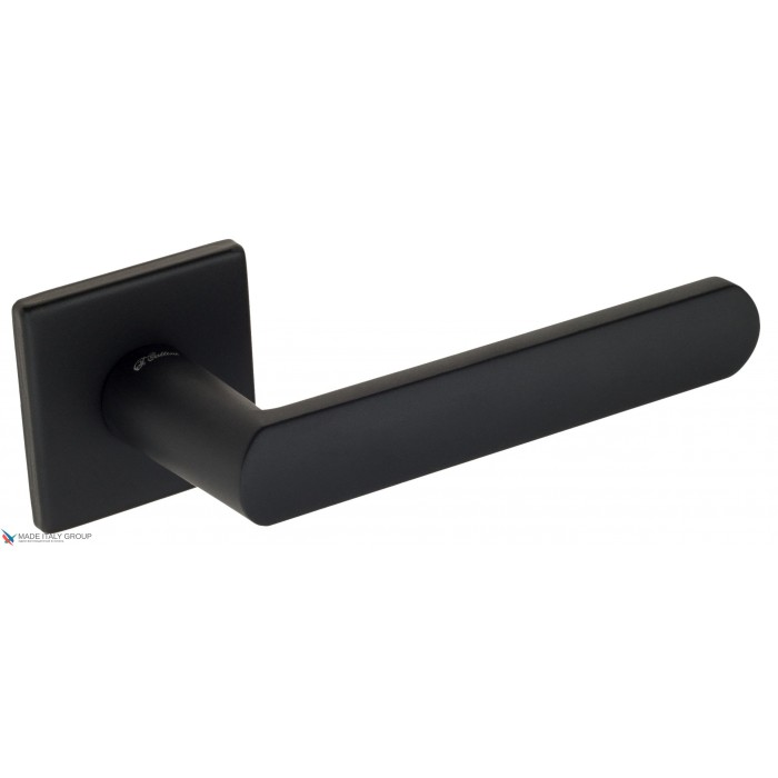 Дверная ручка на квадратном основании Fratelli Cattini NEVADA 8FS-NM матовый черный