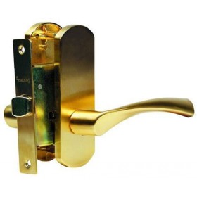 Межкомнатная дверная ручка Archie T111-X11I-V3 матовое золото; защелка