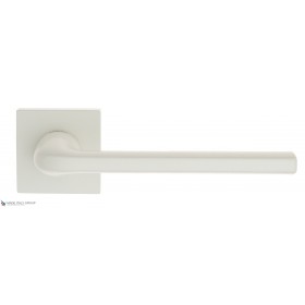 Дверная ручка на квадратном основании Fratelli Cattini LINEA 8-BI белый