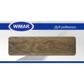 Плинтус Wimar (Вимар), ПВХ, с кабель-каналом 821 Дуб робеалис, 58 мм.