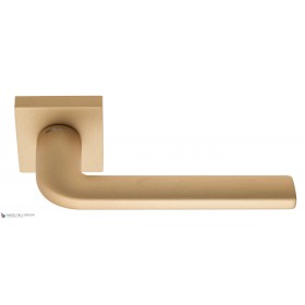 Дверная ручка на квадратном основании Fratelli Cattini LINEA 8-KD золото крайола