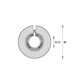 Универсальный обвод для труб Идеал 16-22 мм Металлик серебристый 081