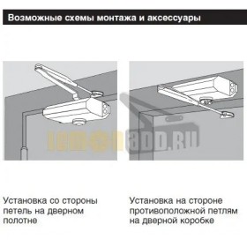 DORMA TS 77 EN 2 (дверной доводчик в комплекте с рычагом), арт. 76040101